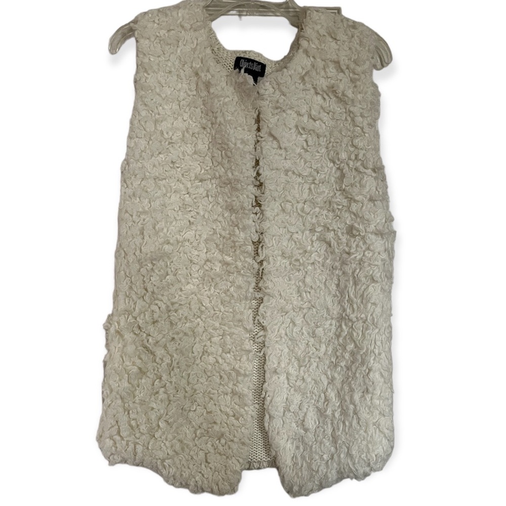 White Faux Fur Vest